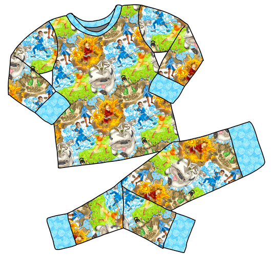 RTS Elements Bamboo Long Sleeve and Pants Pajama Set