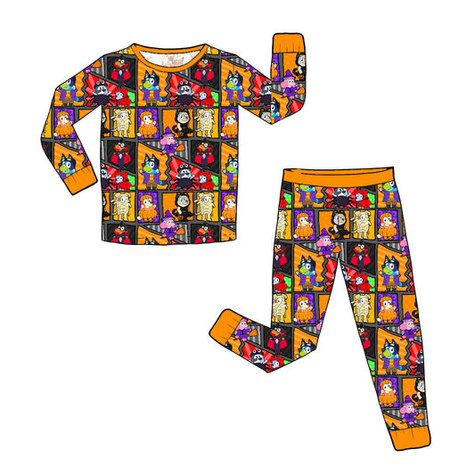 RTS Heelerween Bamboo Long Sleeve and Pants Pajama Set