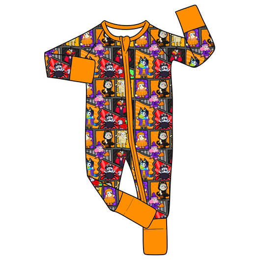 RTS Heelerween Convertible Zip Romper