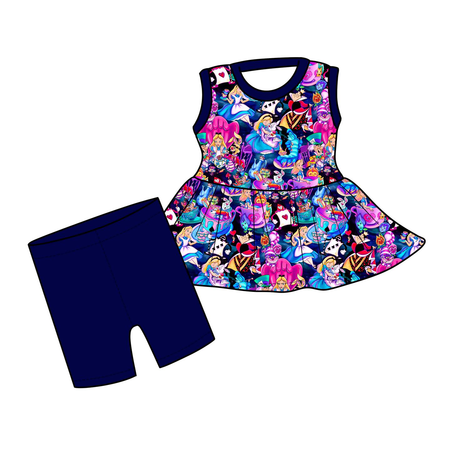 RTS Tea Party Peplum and Shorts