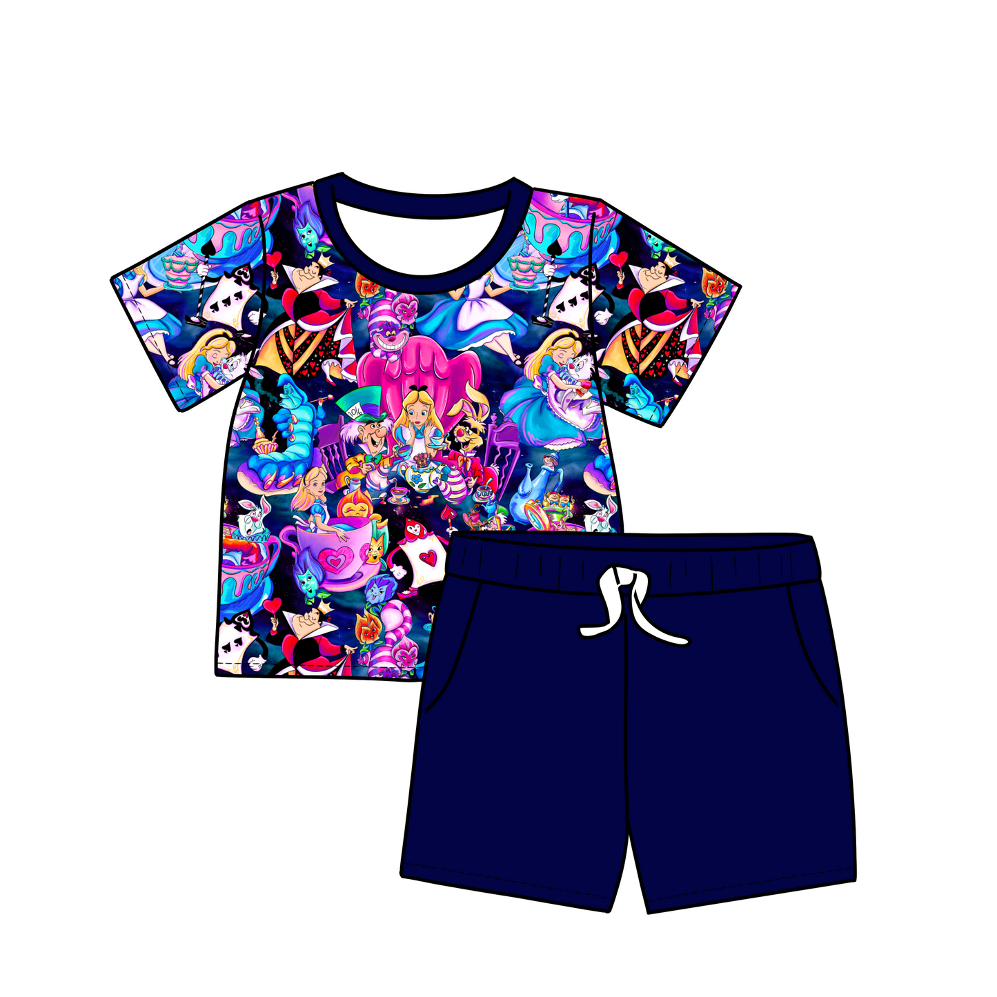 RST Tea Party Tee and Shorts Bamboo Daywear