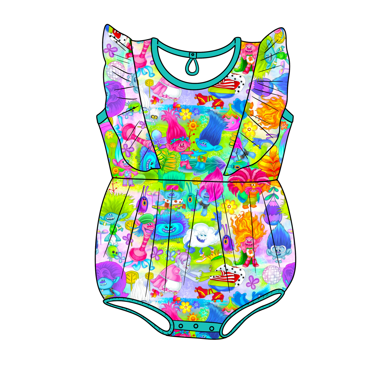 RTS Hug Time Bamboo Bubble Romper