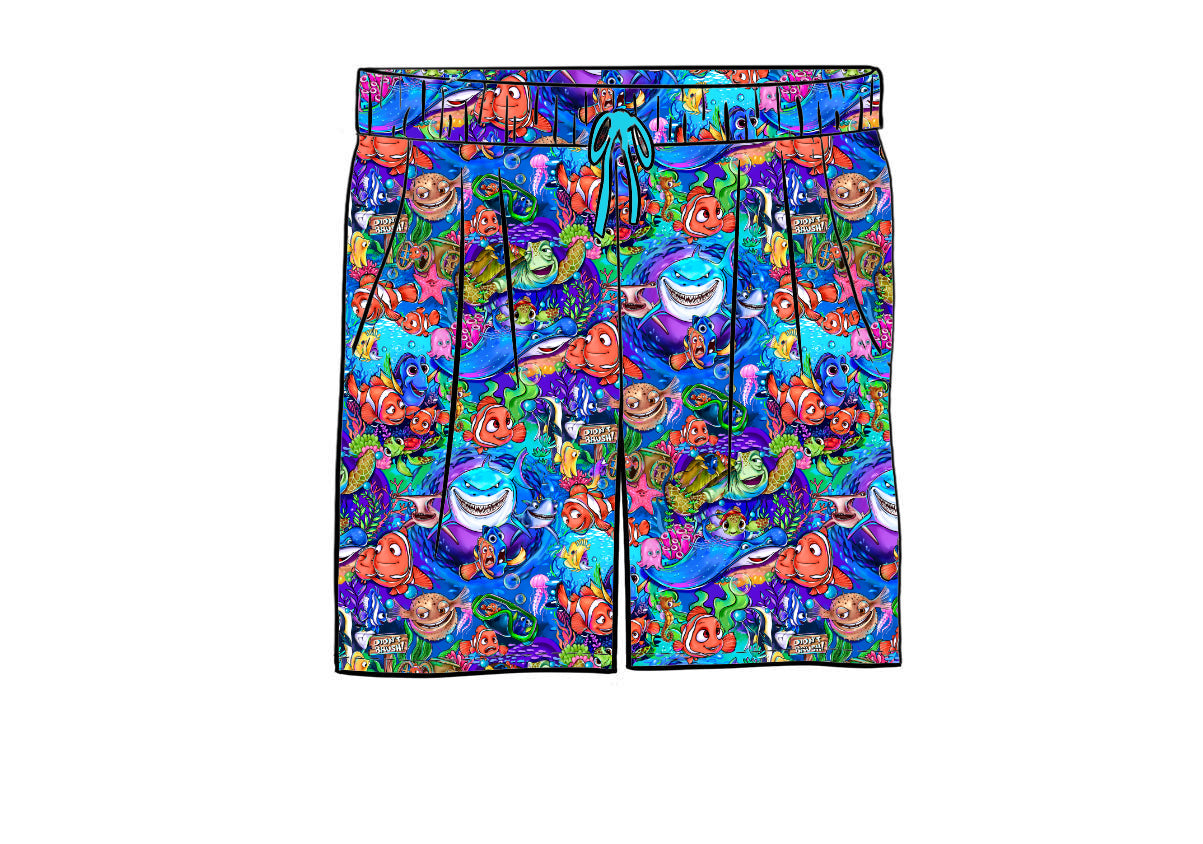 Pre-Order Men's Bamboo Shorts - Fish Are Friends