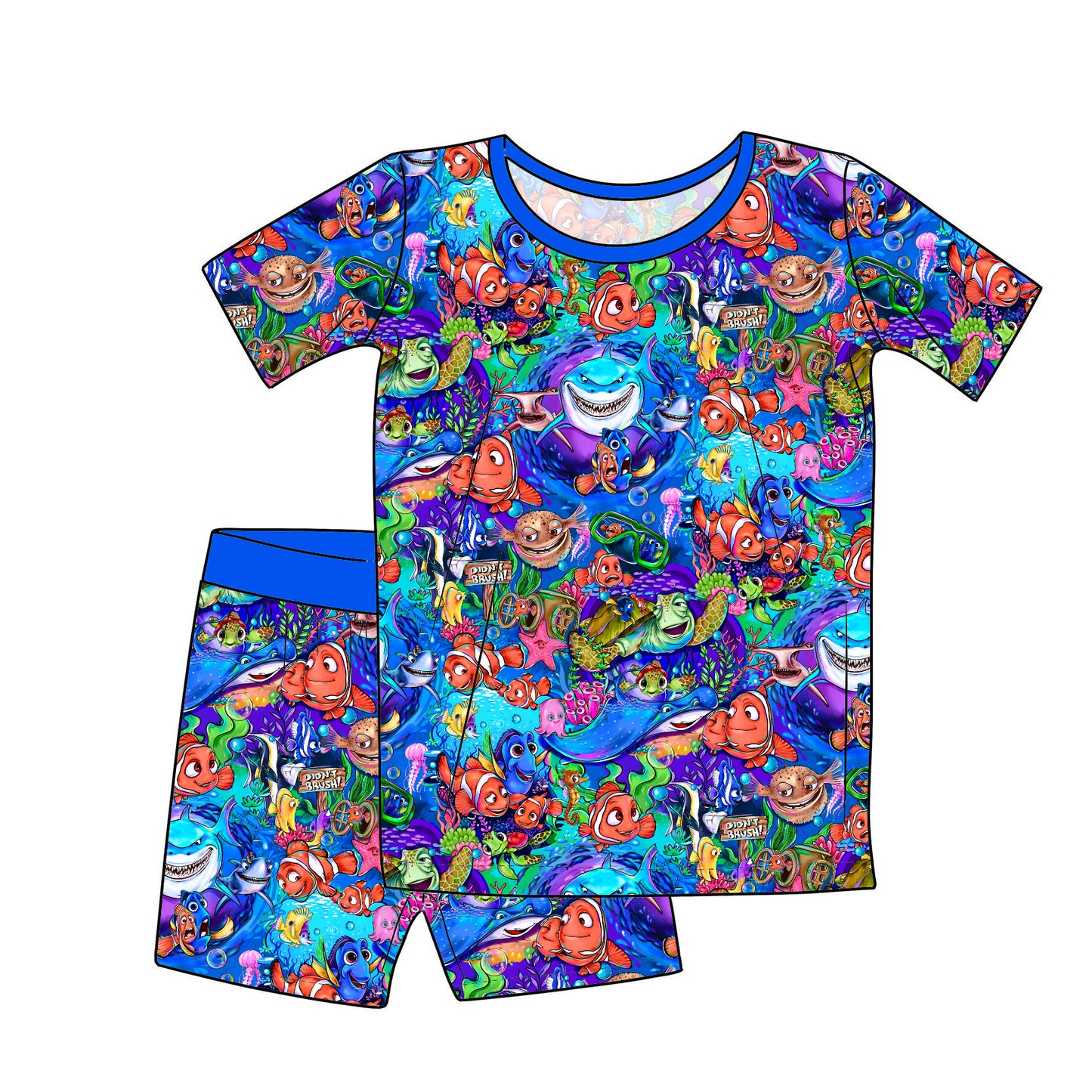 Pre-Order Short Sleeve and Shorts Pajama - Fish Are Friends