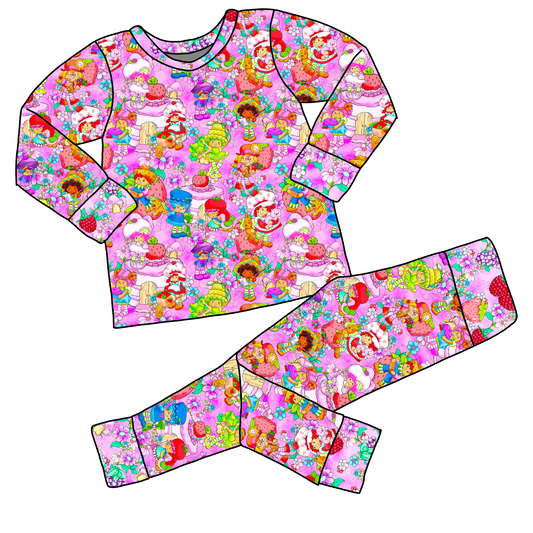 RTS Berry Special Friends Bamboo Long Sleeve and Pants Pajama Set