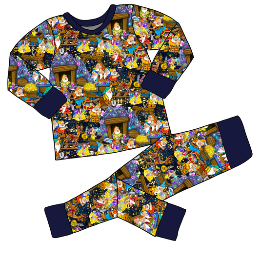 RTS Mine Train Bamboo Long Sleeve and Pants Pajama Set